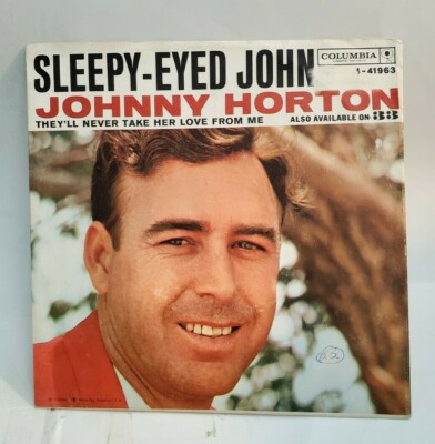 Johnny Horton  SLEEPY-EYED JOHN (ROCK N ROLL 45/PS) #41963 PLAYS VG++ NO NOISE!