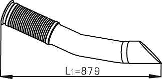 DINEX 54244 Exhaust Pipe for MERCEDES-BENZ - Bild 1 von 1