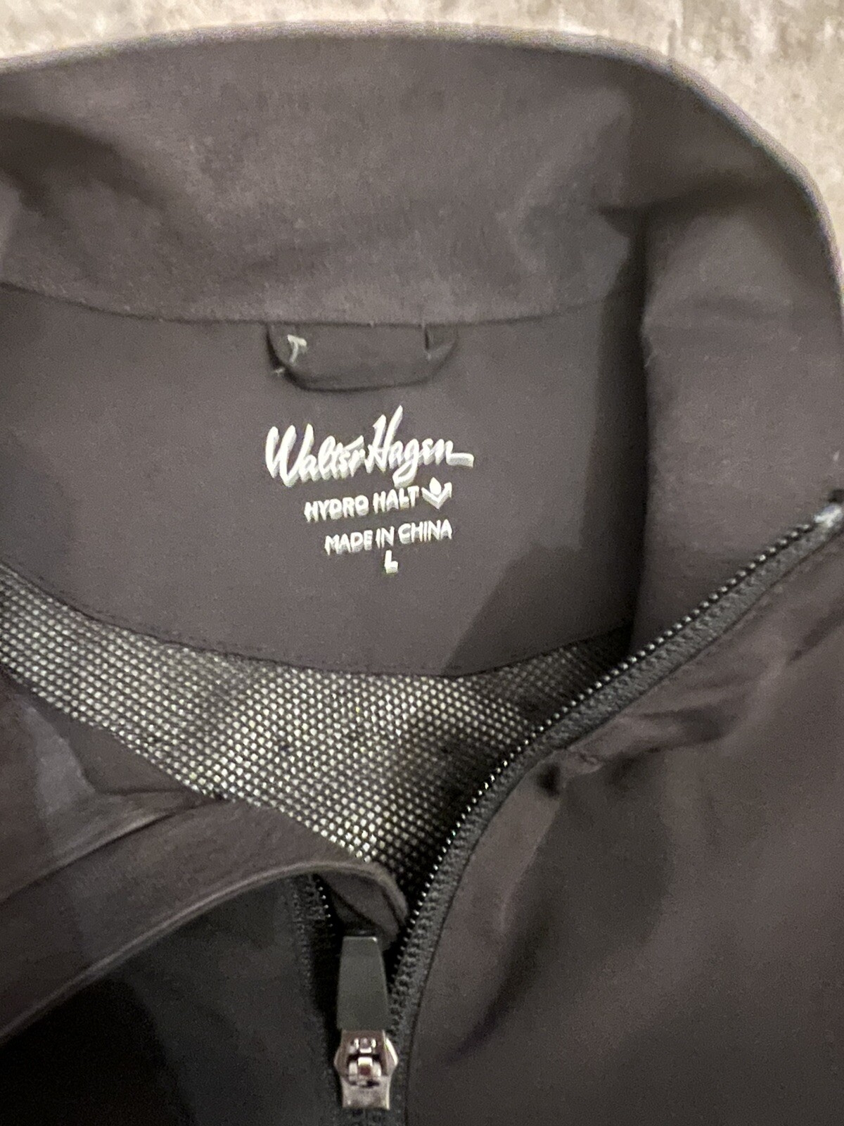 Walter Hagan Golf Performance vest Men's L Black Full zip nwot eBay