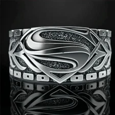 DC Comics Superman Sleek Ring Superhero Movie TV Jewelry
