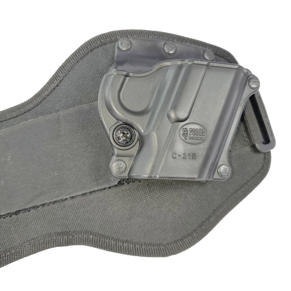 Кобура на лодыжку Fobus C-21B для Colt 1911 Officer компактная 3 дюйма 3,5 дюйма для правой руки черная - Изображение 2 из 4