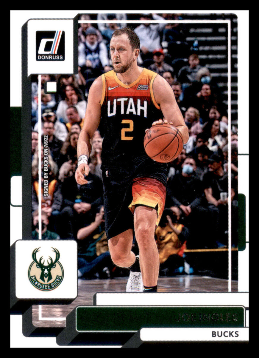 2022-23 Donruss Joe Ingles #198 Joe Ingles Milwaukee Bucks Basketball Card  NM