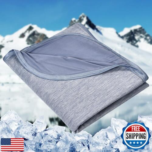 HOMFINE Cooling Blankets for Hot Sleepers - Oversized Summer Blanket Thin Lig