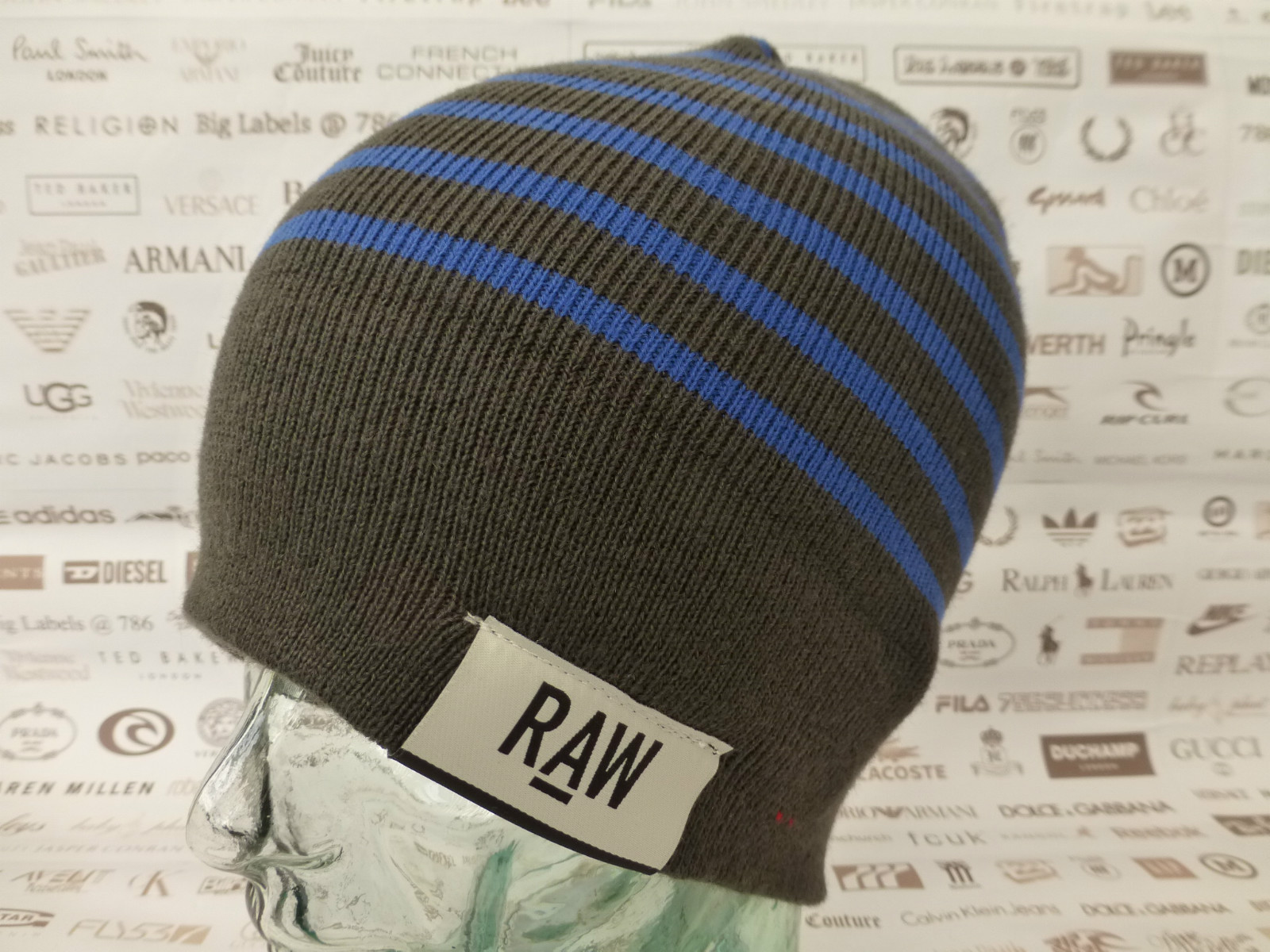 Star Raw Beanie Dalmar Knit Raven 