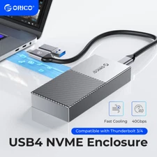 ORICP 40Gbps USB4 M.2 NVMe SSD Enclosure Case Compatible with Thunderbolt UASP