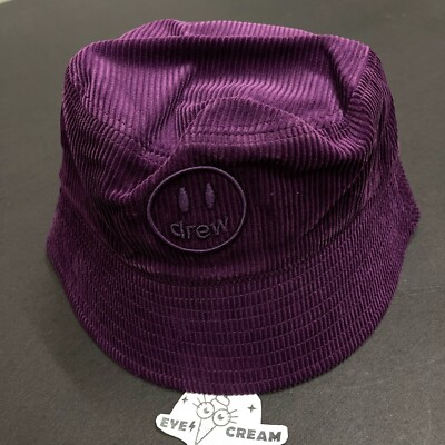 DS Drew house Mascot corduroy bucket hat Purple - BRAND NEW
