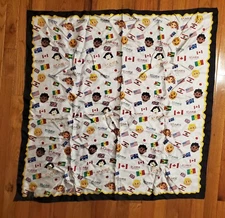 St. Jude Children's Research Hospital Silk Scarf Children & Flags of the World