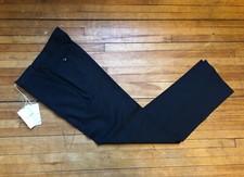 VALENTINO CLASSIC DARK GREY WOOL SLIM FIT DRESS PANT S 30 46 38 MADE IN ITALY