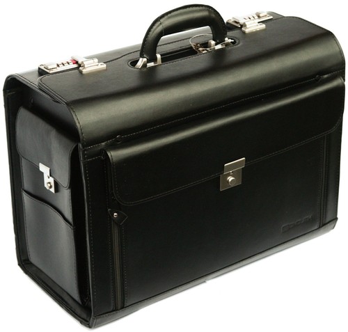 Buy brown faux leather briefcase in stock OFF-60