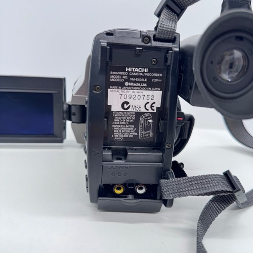 Hitachi VM-E535LE PAL 8mm Video Camcorder w/ AC Adapter, Bag Tested Working - Imagen 10 de 17