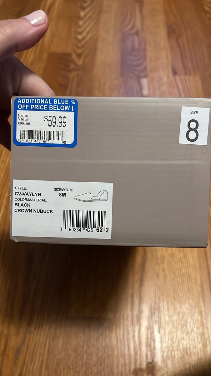 New In Box Crown Vintage black mules Size Women's