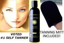 Tan Physics True Color Sunless Self Tanner Lotion - Tanning Mitt Included