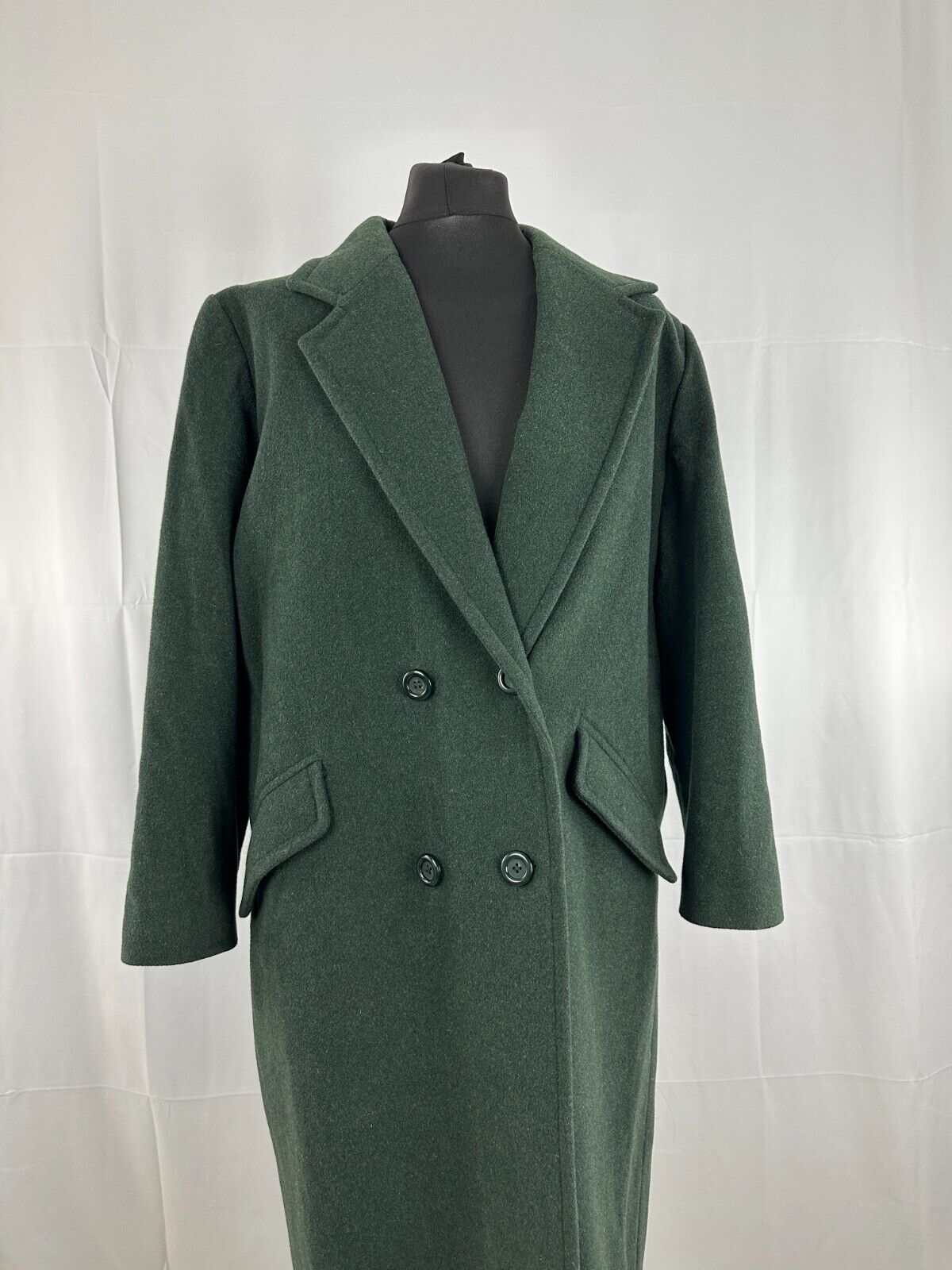 women's green wool overcoat Edinburgh collection … - image 12