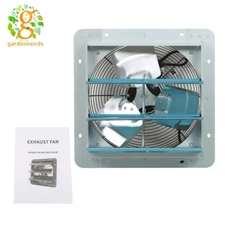 14" Shutter Exhaust Fan 1950 CFM Industrial Speed Wall Mount Garage Shop Attic