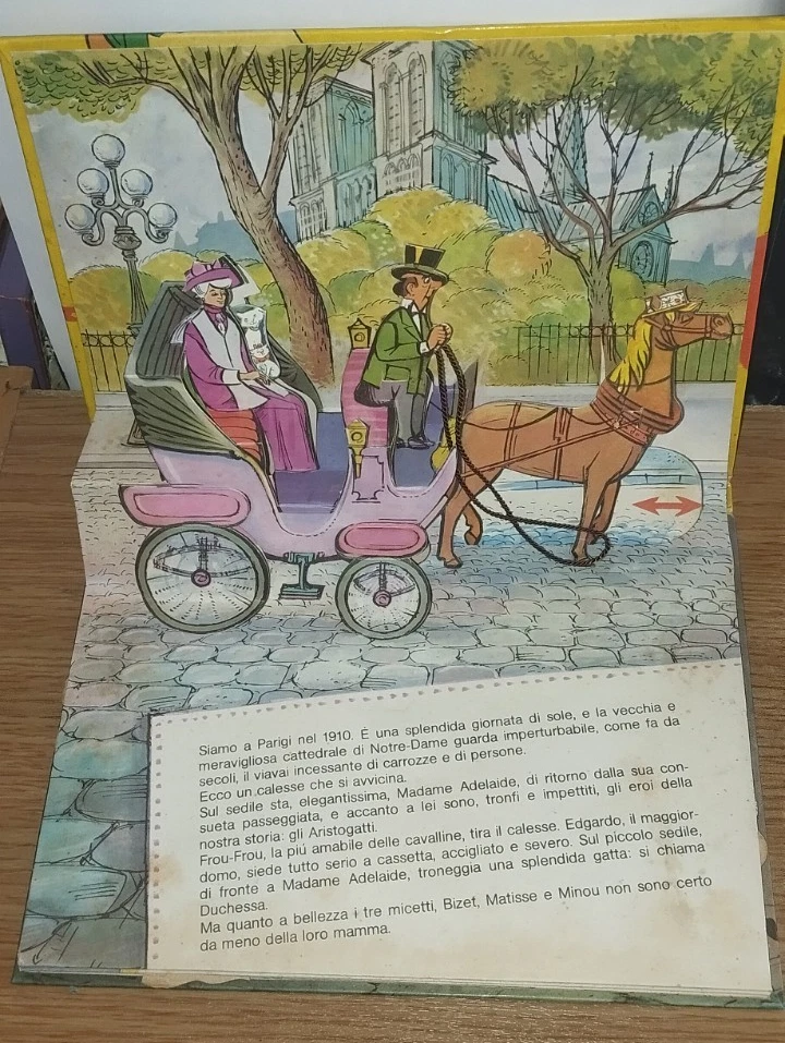 1973 - WALT DISNEY - GLI ARISTOGATTI - AUGURI MONDADORI - LIBRO POP-UP - Immagine 2 di 4