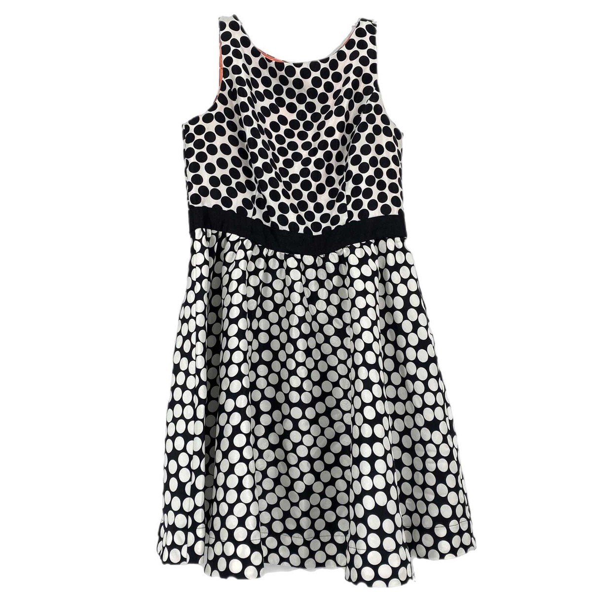 Taylor Black/White Polka Dot Fit & Flare Mini Dress | Size 10