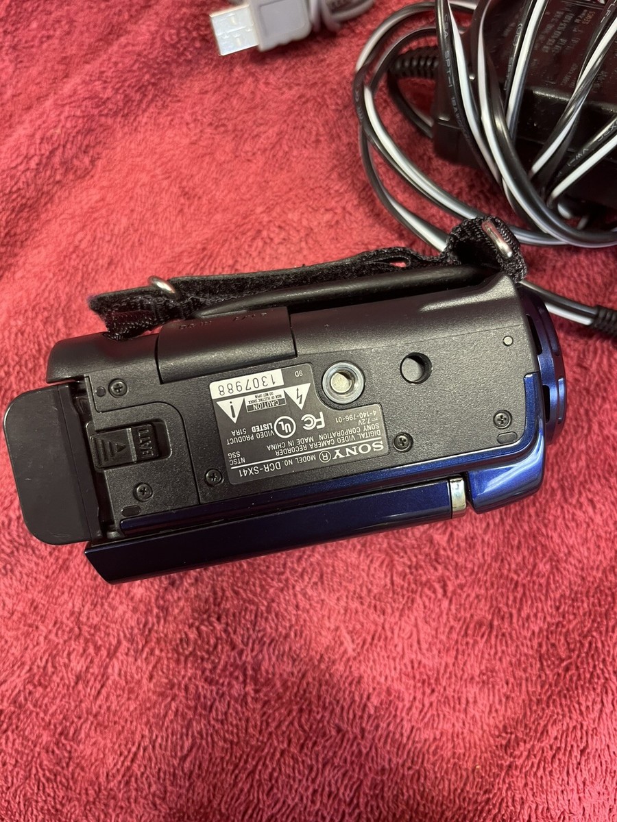 SONY デジタルビデオカメラ　DCR-SX41 ブルー Amazon.com : Sony DCR-SX41 Flash Camcorder w/60x Optical