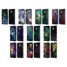 FUNDA BILLETERA LIBRO CUERO DRAGONES ROSA KHAN OFICIAL PARA TELÉFONOS MOTOROLA 2