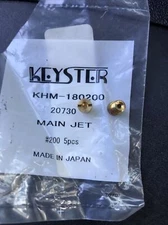 Keyster Harley Davidson (2) #200 Main Jet P/N 20730 / DS289329 For KEIHIN Carb