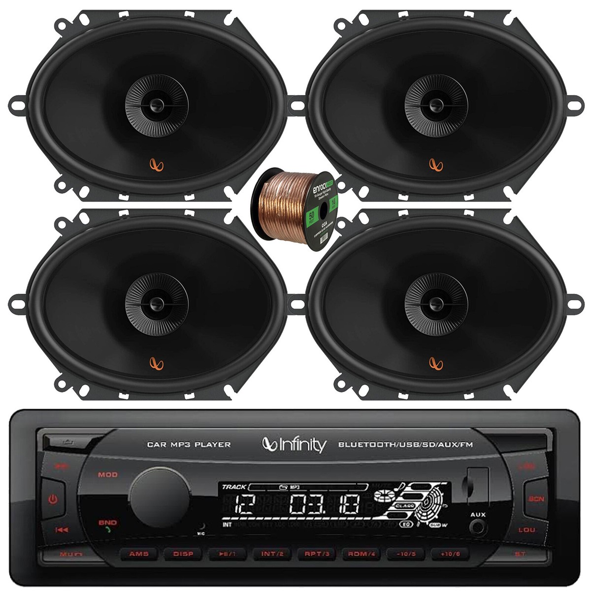 Infinity Bluetooth Radio Receiver, 6x8