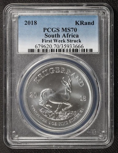 2018 Silver Krugerrand 1 oz — photo from the most recent tracked eBay sale