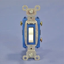 Pass & Seymour CS15AC3-LA Light Almond Commercial 3-Way Toggle Light Switch 15A