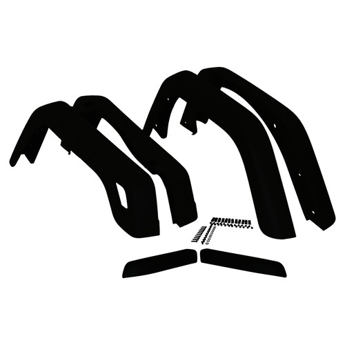 Crown 55254918K6 Front & Rear Fender Flare Kit for 1997-06 Jeep Wrangler TJ NEW