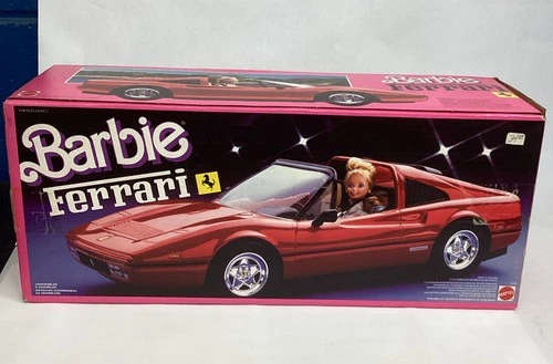 VINTAGE NOS 1987 Mattel Barbie Red Ferrari Car #3136, NEW in Sealed Box