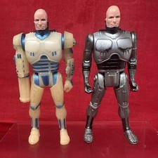 2 Robocop Ultra Police Action Figure VTG 1989 Kenner Nightfighter Glows