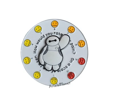 Disney Parks Pixar Toy Story Big Hero 6 Baymax Rate Your Pain Moving Magnet