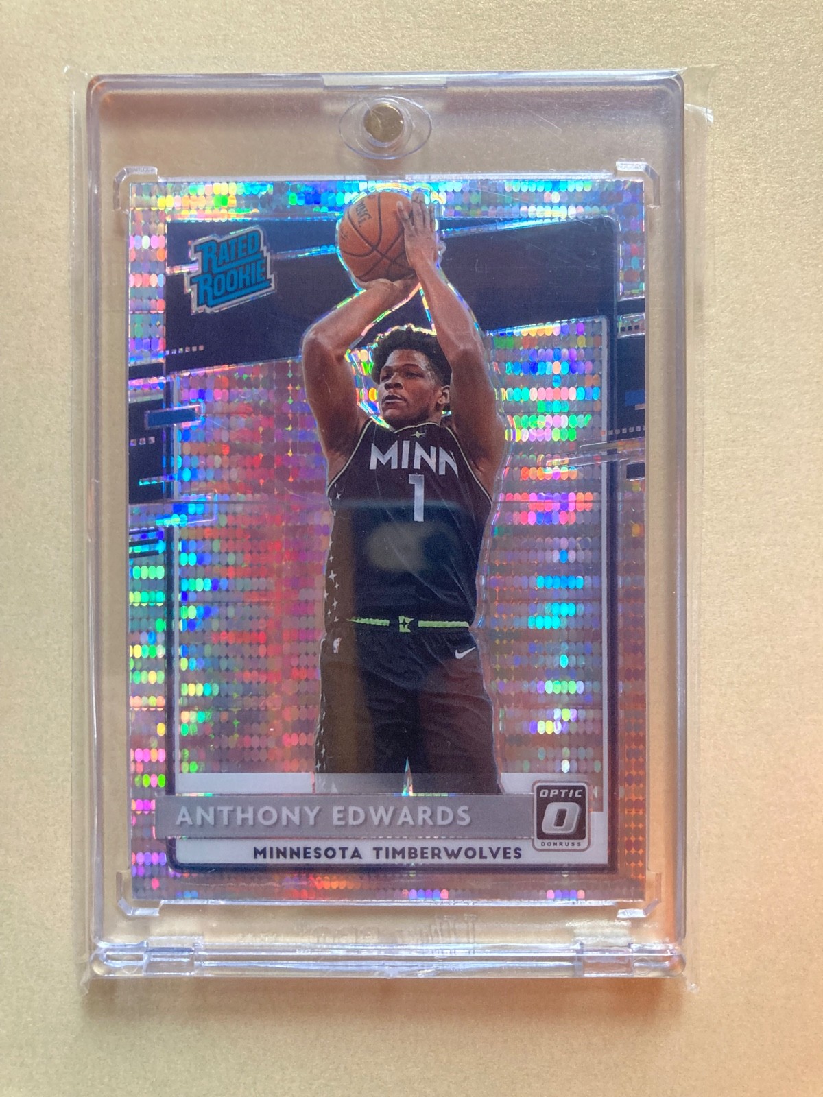 2020-21 Panini Donruss Optic - Anthony Edwards #151 Rated Rookie Pulsar RC 🔥🔥
