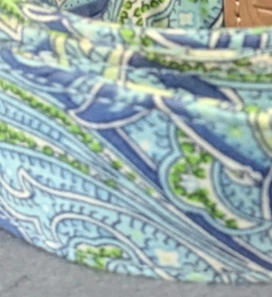 Cinturón Lilly Pulitzer Mujer Y2K D Anillo 100% Algodón Paisley Talla 2XL Tela Foto 3 de 3