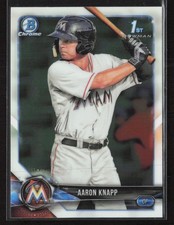 Aaron Knapp 2018 Bowman #BCP5 Chrome Prospects Miami Marlins