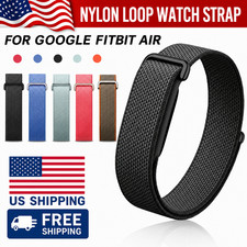 For Google Fitbit Air 2026 Nylon Loop Band Adjustable Sports Replacement Strap