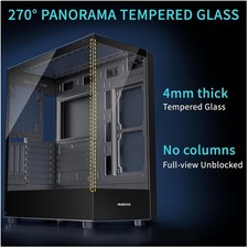 ATX Gaming Computer Case with Type-C and Tempered Glass