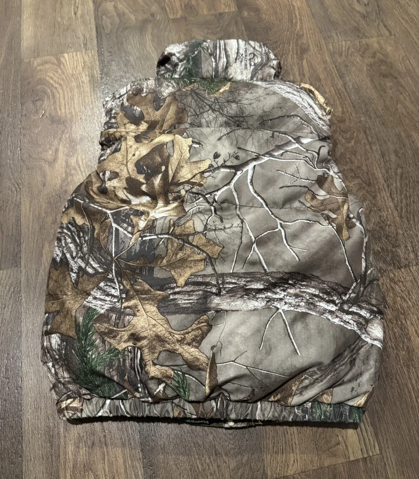 RealTree Camouflage Puffer Vest Girls Size Small (6-7) hunting camo - Image 4 of 4