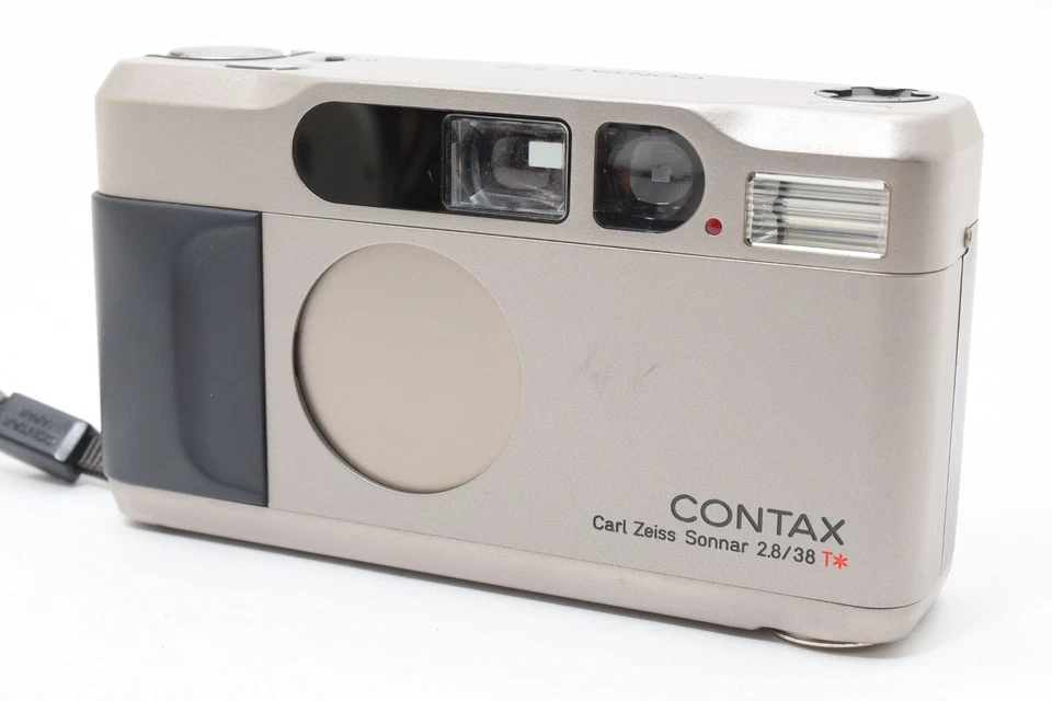 Read! [Exc+5 w/ Case] Contax T2 Titan Silver Point & Shoot Film Camera Japan - Image 3 of 4