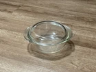 Vintage PYREX #022 Clear Glass 1 Quart Casserole Bowl With Pyrex Lid 682-C -USA