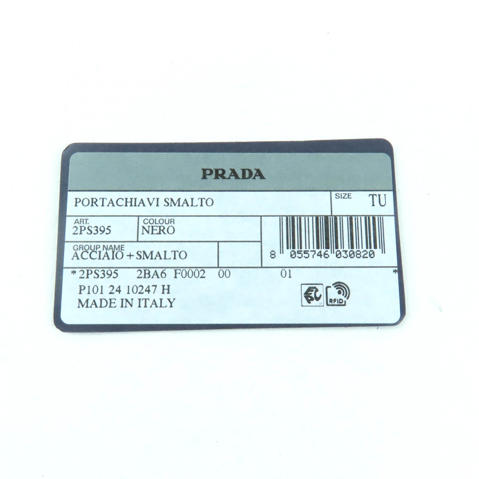 Excellent PRADA key ring Triangle logo Women 2PS3… - image 6