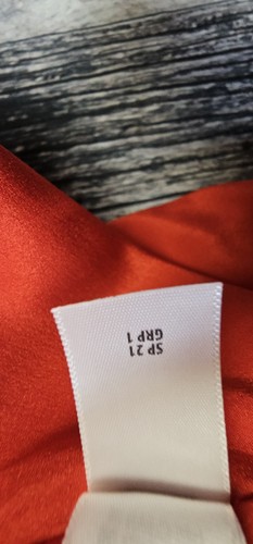 St. John Notch Collar Milano KnitJacket In Burnt Orange Size 8 - Picture 13 of 13