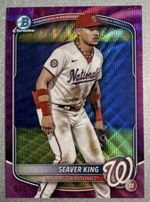 2025 Bowman Chrome Prospects Seaver King Number Fuchsia Refractor /199