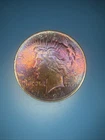 Amazing Monster Rainbow Toned 1924 Peace Silver Dollar BU 💥 One Of A Kind 💥