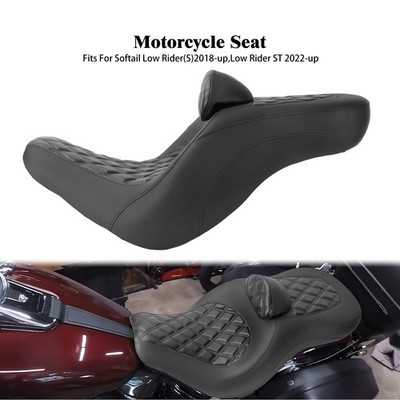 Driver Passenger Seat w/ Rider Backrest For Harley Sport Glide FLFB 2018-2024