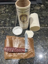 🔥 GEC 14 Great Eastern Cutlery 142116 Rust Red Jigged Bone Lyle's Boys Knife