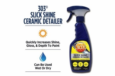 303 Slick Shine Ceramic Detailer Spray | SiO2 Carnauba Quick Detailer | 16 oz