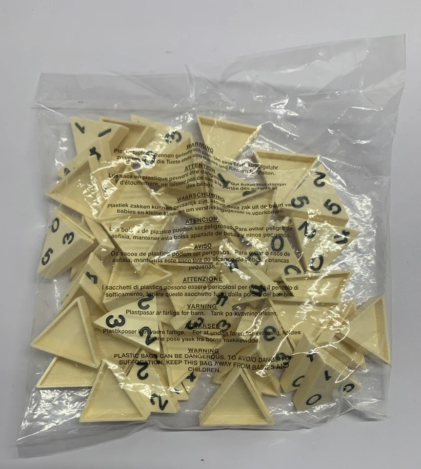 Triominos Game Pressman Triangular 100% Complete Tri-Ominos Friendship Edition - Image 4 of 4