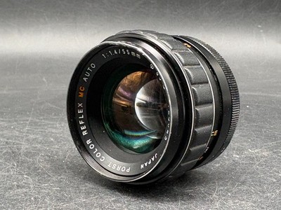 Porst Color Reflex MC Auto M-42 mount Objektiv lens 1,4/55 mm Schwarz