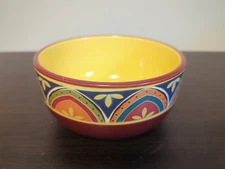 Pier 1 Mexicali Soup Cereal Bowl 6” Ironstone Multi Color Southwestern