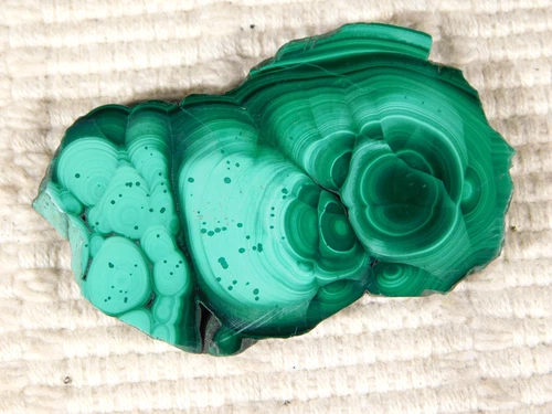 Polished CAVE MALACHITE Stalagmite or Stalactite Slab Congo 18.6gr