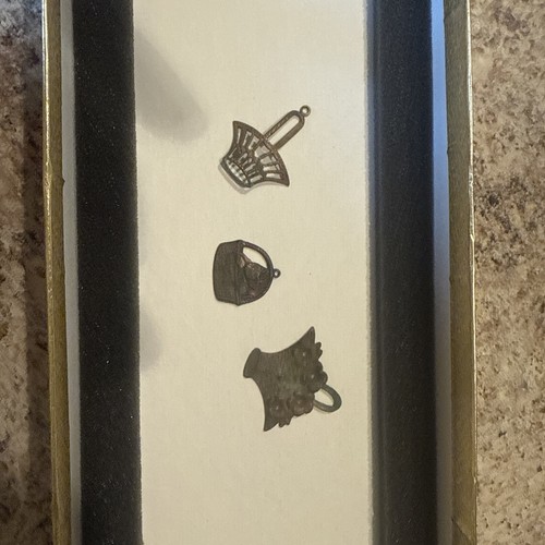 vintage brass Stampings jewelry findings Little Baskets